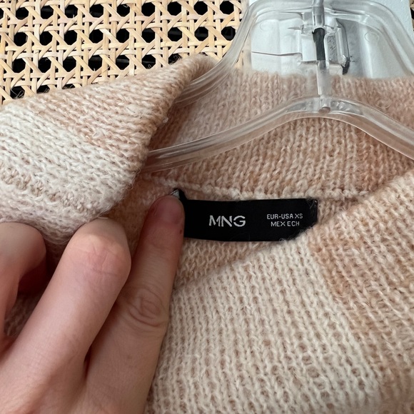 Mango Beige Check Sweater - Picture 4 of 4